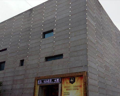 Fiber cement board for exterior wall-- business complex project